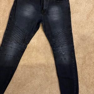 Slim biker jeans